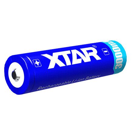 Batteri Xtar 18650 3,6 v Li-ion 3000 mAh med skydd