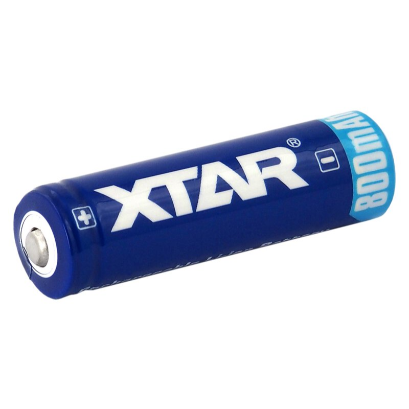 14500 / AA / R6 Xtar  3,7 v Li-ion 800 mAh uppladdningsbart batteri med skydd