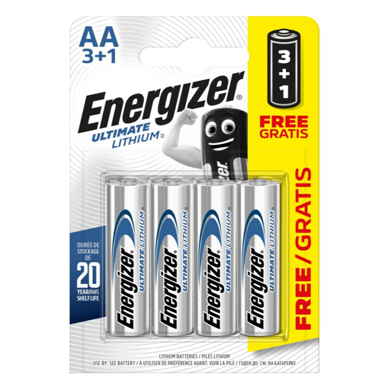 Energizer Ultimate Lithium AA /R6 (L91) 4-pack