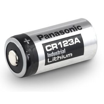 Panasonic CR123 Industrial (BULK) Foto litiumbatteri
