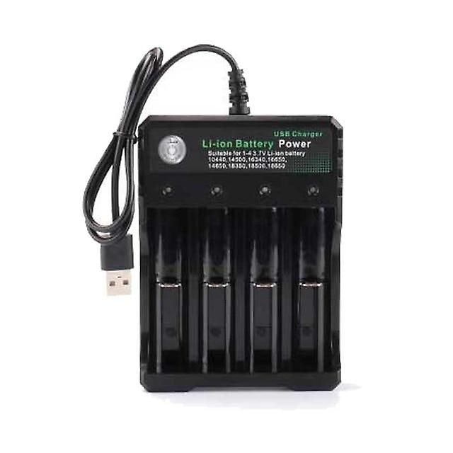 Batteriladdare USB 18650,  4 platser AC 110V 220V