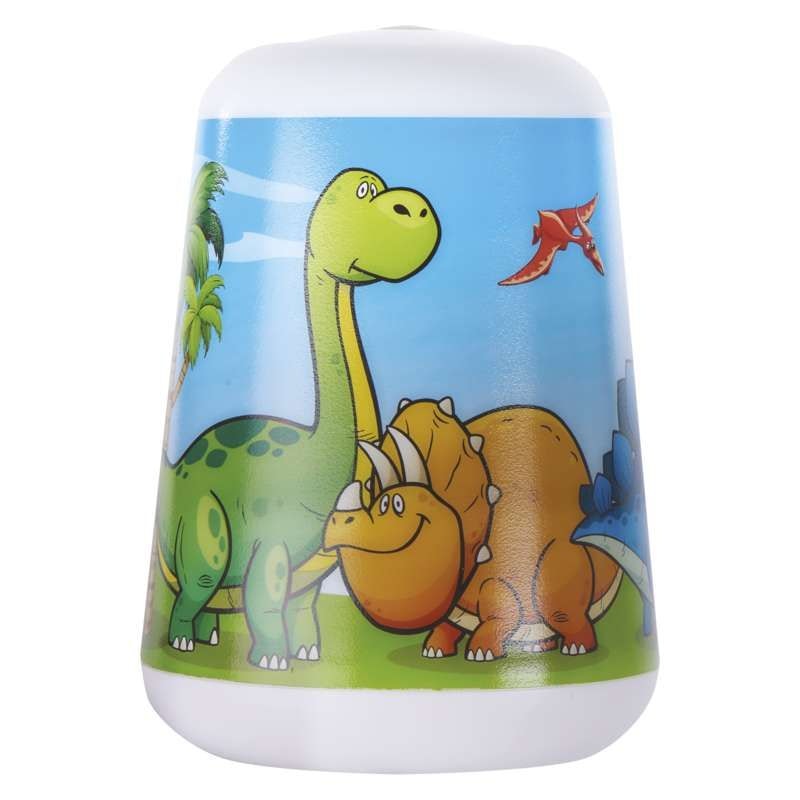 Baby lampa LED med fackla Dino, 3 × AAA