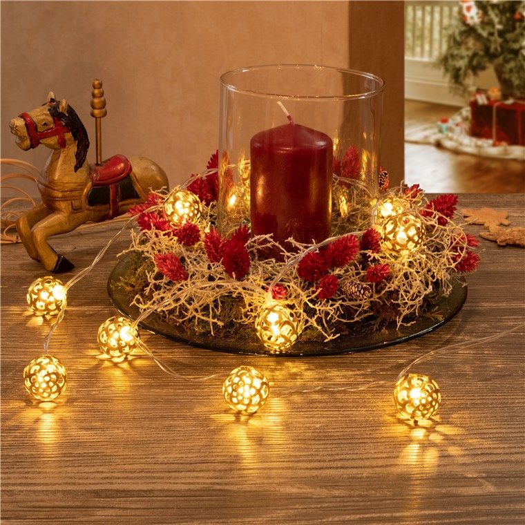 Strängljus "Ornaments" med 10 lysdioder