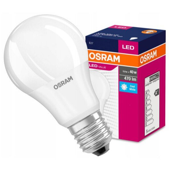 E27 OSRAM LED-lampa SPHERE 5,5W, A40 Natural 4000K
