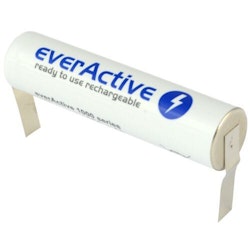 Uppladdningsbart batteri everActive R03 / AAA 1000mAh med lödfanor, typ: U