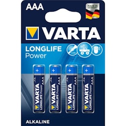 AAA /LR03 batterier 4 x Varta Longlife Power
