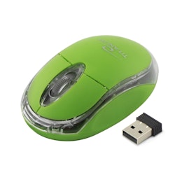 Trådlös mus Titanum 3d-optisk grön