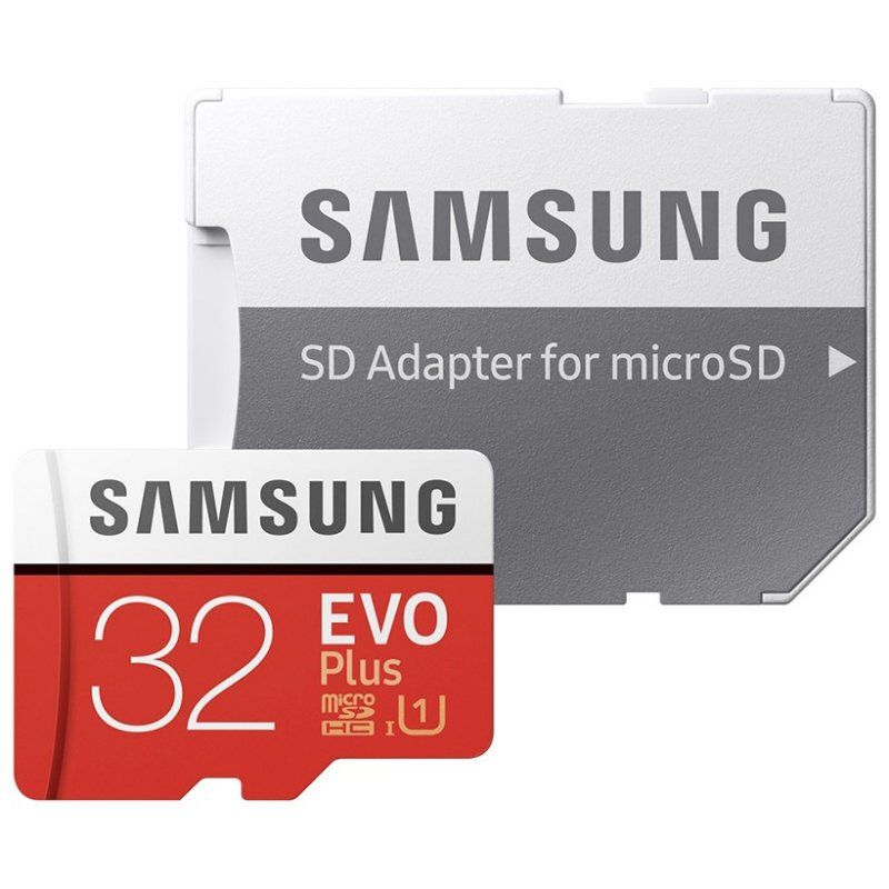 Minneskort microSDHC Samsung EVO Plus 32GB med adapter för SD