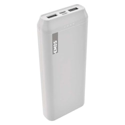Powerbank EMOS ALPHA Portable 20000 mAh vit + USB-C-kabel