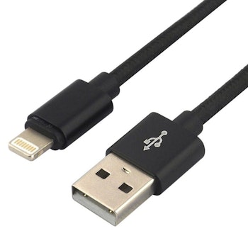 Kabelflätad USB-blixt / iPhone everActive CBB-1IB 100cm