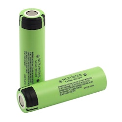 18650 Batteri Li-ion 3400 mAh Panasonic, uppladdningsbart