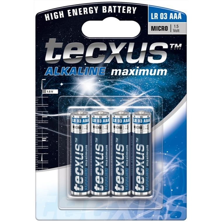 AAA batterier Tecxus, 4 st
