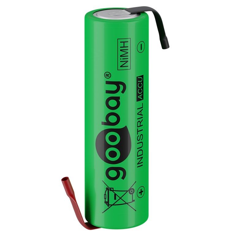 Uppladdningsbart batteri  Goobay AA - 2100 mAh med lödfanor typ "Z"