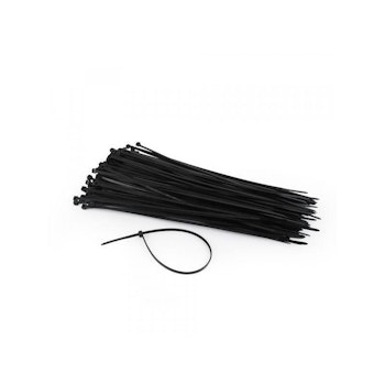 Buntband Nylon CableXpert svarta, 100-pack