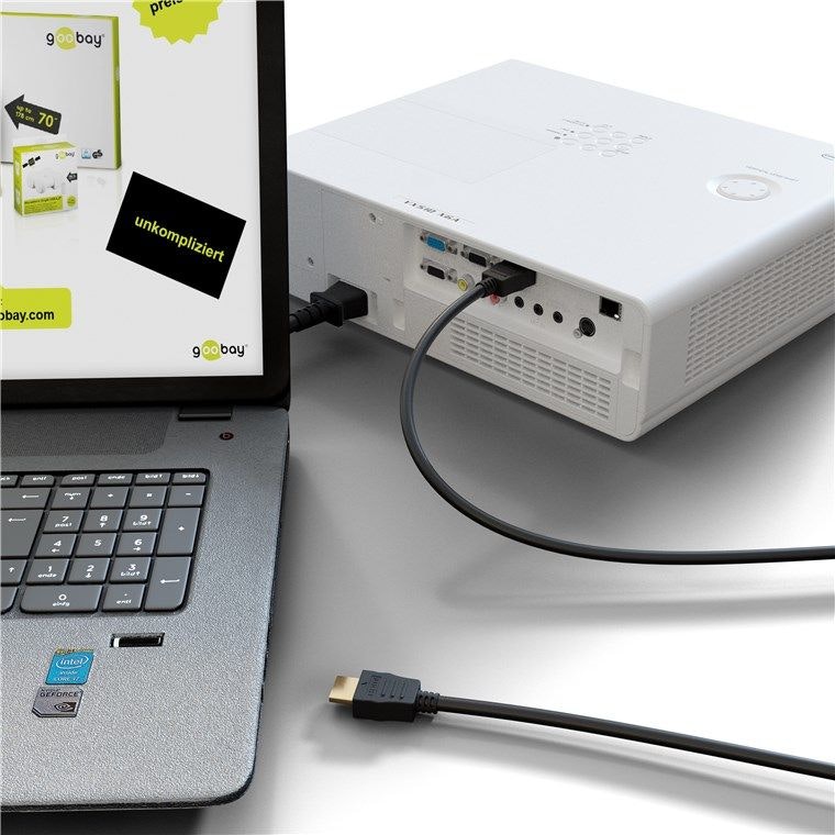 Höghastighets HDMI™-kabel med Ethernet (1,5m)