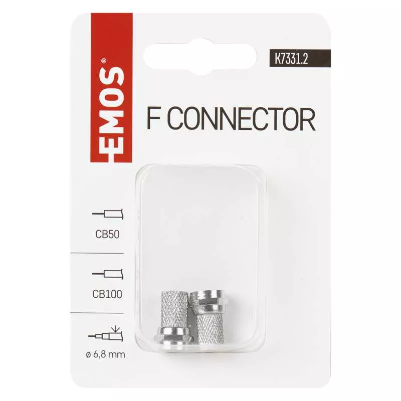 F Connector Hona för coax. CB50, CB100, 2 st
