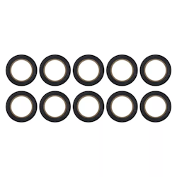 Isoleringstejp PVC 15mm/10m svart, 10 st