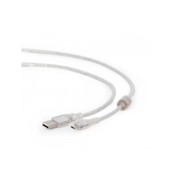 Micro-USB-kabel, CableXpert 1,8 m, transparent mantel