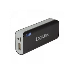 Powerbank Logilink, 5000 mAh, 1x USB-port, svart