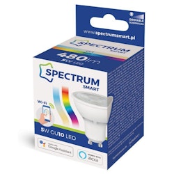 GU10 Dimbar LED-lampa 5W WiFi Spectrum SMART CCT + RGB