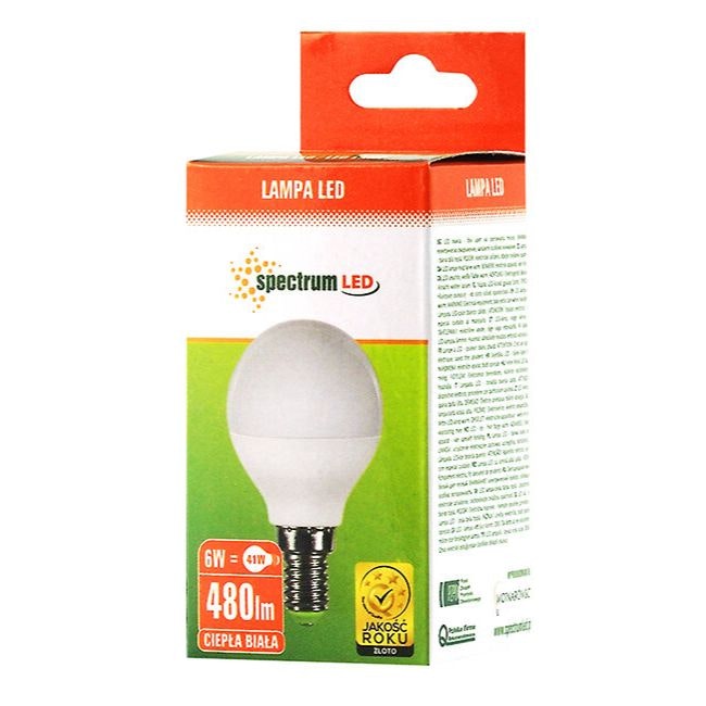 LED-lampa 6W E14
