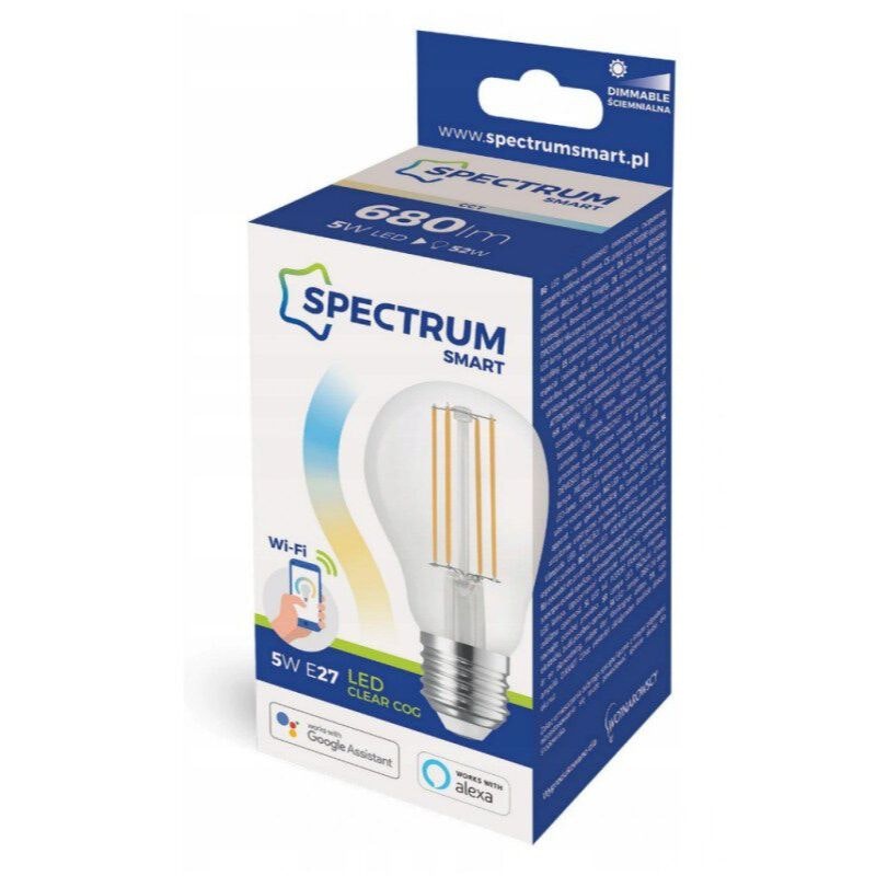 E27 dimbar LED-lampa 5W RETRO WiFi Spectrum SMART CCT - Horsel24.se