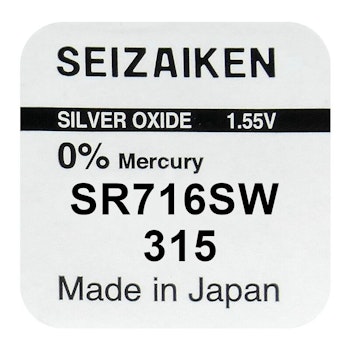Klockbatteri SEIKO 315 / SR716SW / SR67