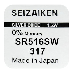 Klockbatteri SEIKO 317 / SR516SW / SR62