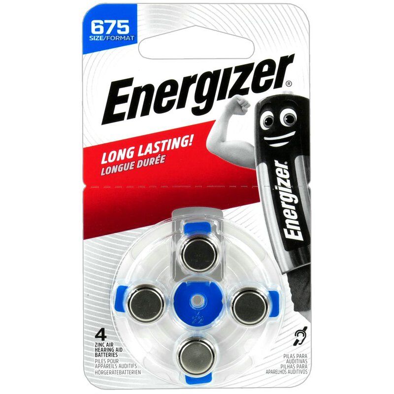 Hörapparatsbatterier Energizer 675
