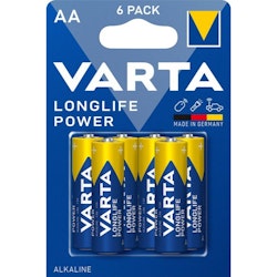 AA (LR6) batterier Varta Longlife Power, 6 st