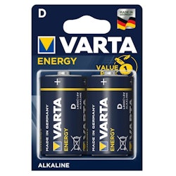 D-batterier / R20 Varta ENERGY Value Pack, 2 st