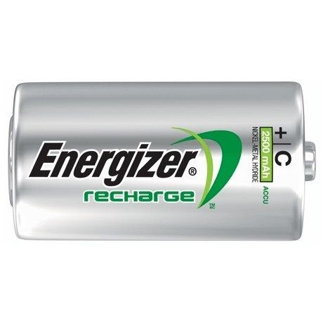 Uppladdningsbara batterier 2 x Energizer R14 C Ni-MH 2500mAh
