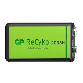 GP 9V ReCyko 200mAh uppladdningsbart batteri