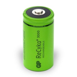 GP ReCyko+ C / R14 Ni-MH 3000 Series Uppladdningsbart batteri