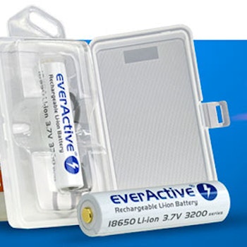 18650 everActive 3,7V Li-ion 3200mAh mikro USB-batteri med BOX-skydd