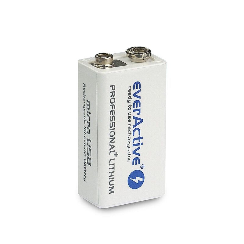 9V Li-ion 550 mAh uppladdningsbart batteri