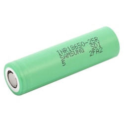 Uppladdningsbara batterier 18650 Li-ion 2500 mAh Samsung INR18650-25R 20A, 2-pack med box