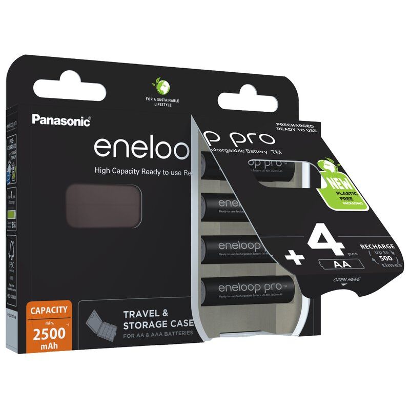 Uppladdningsbara batterier  Eneloop PRO NEW