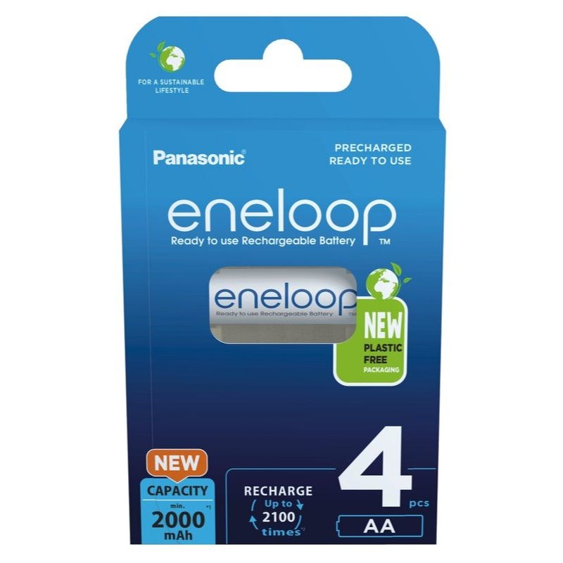 Uppladdningsbara batterier Panasonic Eneloop  2000mAh AA, 4-pack