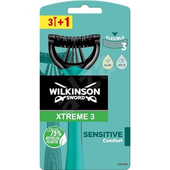 Wilkinson Sword Xtreme 3 Sensitive Rakhyvel - 4 st