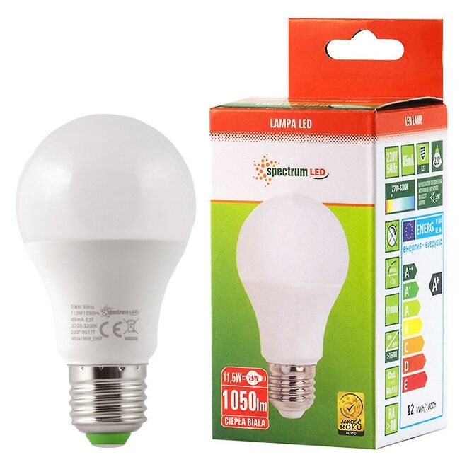 LED-lampa 11,5W E27