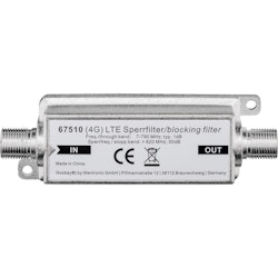 LTE/4G blockeringsfilter, F-uttag till F-uttag