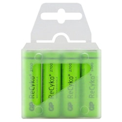 Uppladdningsbara batterier R6/AA GP ReCyko+ 2700 Series 2600mA, 4 st