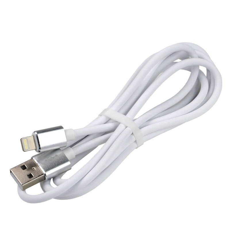 vit USB Silikonkabel-Lightning/iPhone everActive CBS-1IW 100cm med stöd för snabbladdning