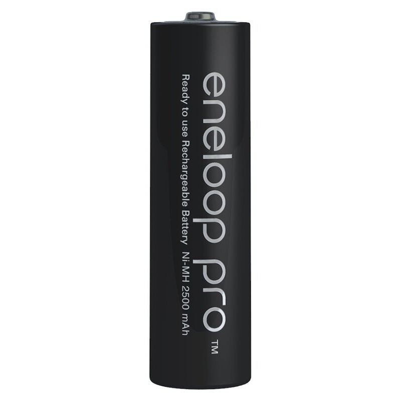 Uppladdningsbara batterier 2 x Panasonic Eneloop PRO R6 / AA 2500mAh bild batteri