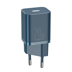 Baseus Super Si 1C snabb väggladdare USB Typ C 20 W Strömförsörjning blå