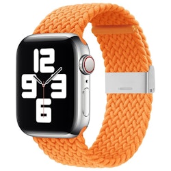 Klockarmband med flätat Orange tygband för Apple Watch Ultra / 8/7/6 / SE / 5/4/3/2 (49 mm / 45 mm / 44 mm / 42 mm)