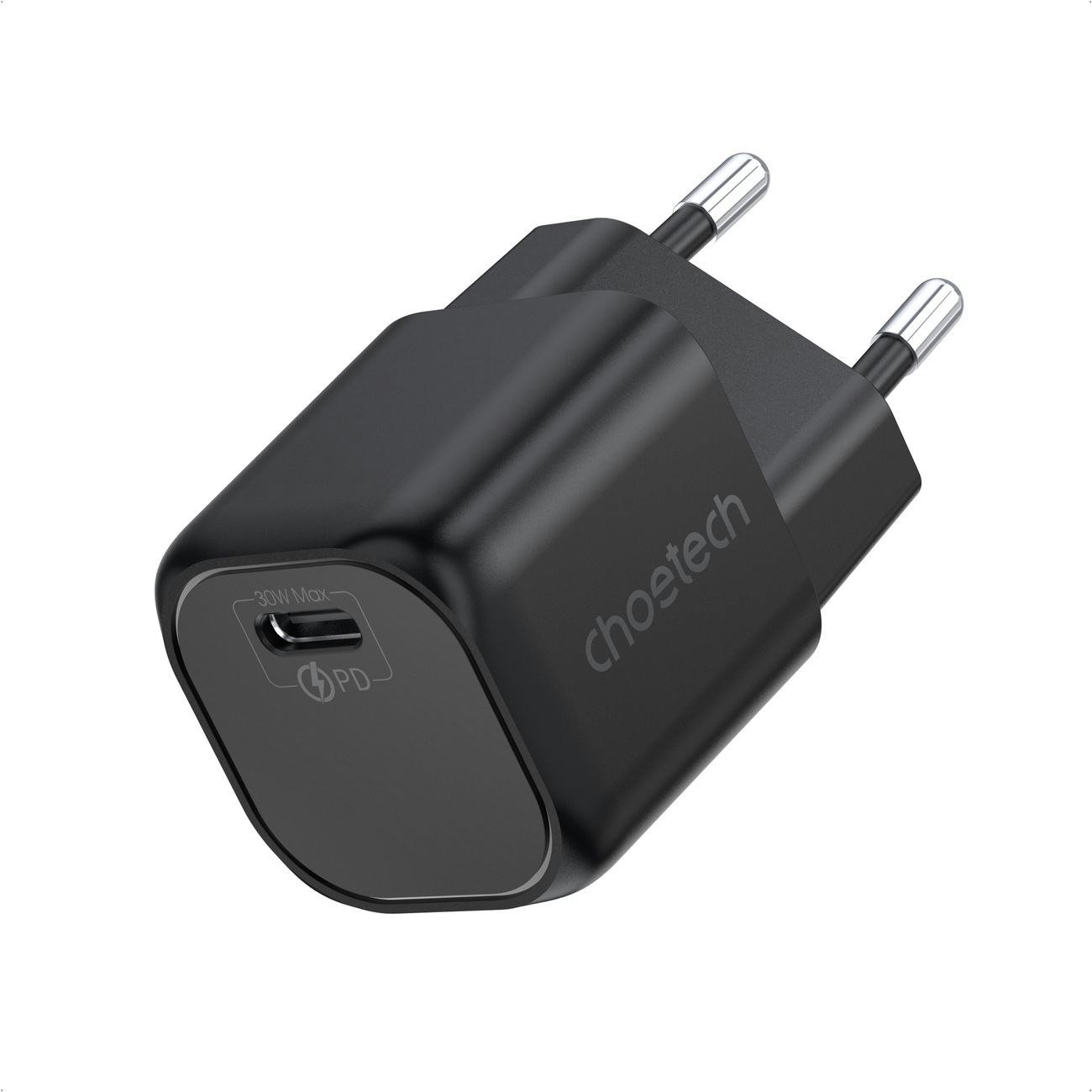 Choetech GaN USB-laddare Typ C PD 30W svart (PD5007)