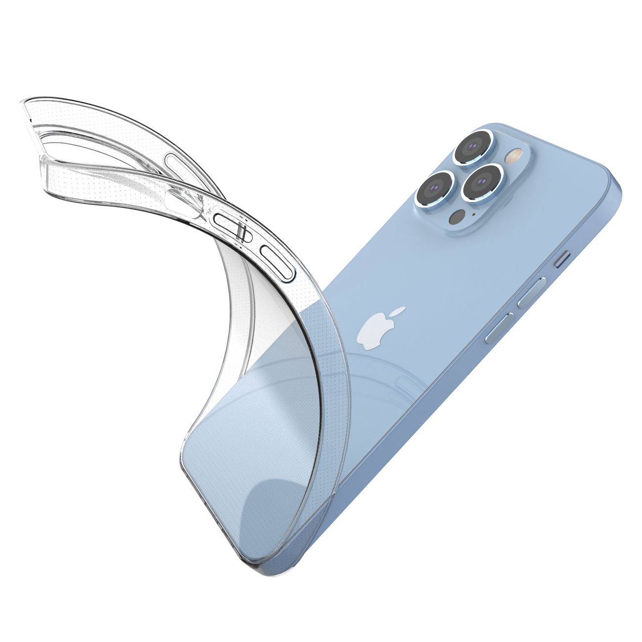 Ultra Clear 0,5 mm iPhone 14 Pro Max skal genomskinlig gel töjbart