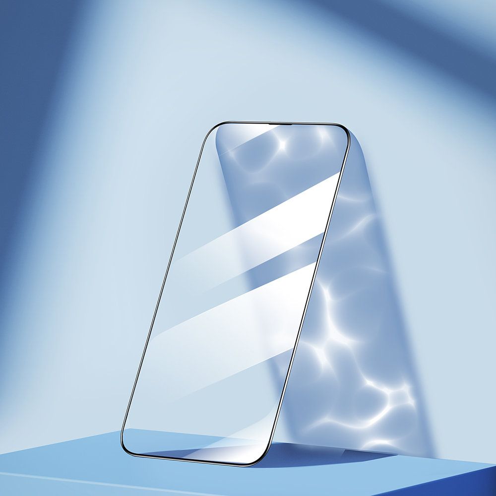 Joyroom Knight 2,5D TG härdat glas för iPhone 14 Pro Max helskärm med ram Transparent bild3